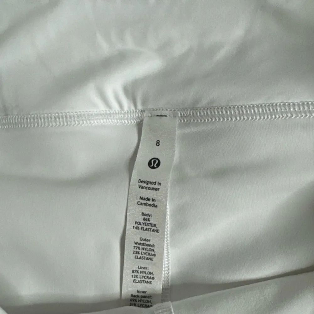 White lulu tennis skirt - Picture 5 of 10